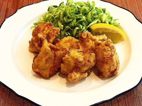 漬け込みジューシー鶏むね肉の唐揚げ！